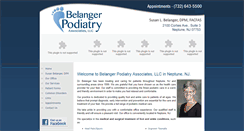 Desktop Screenshot of belangerpodiatry.com